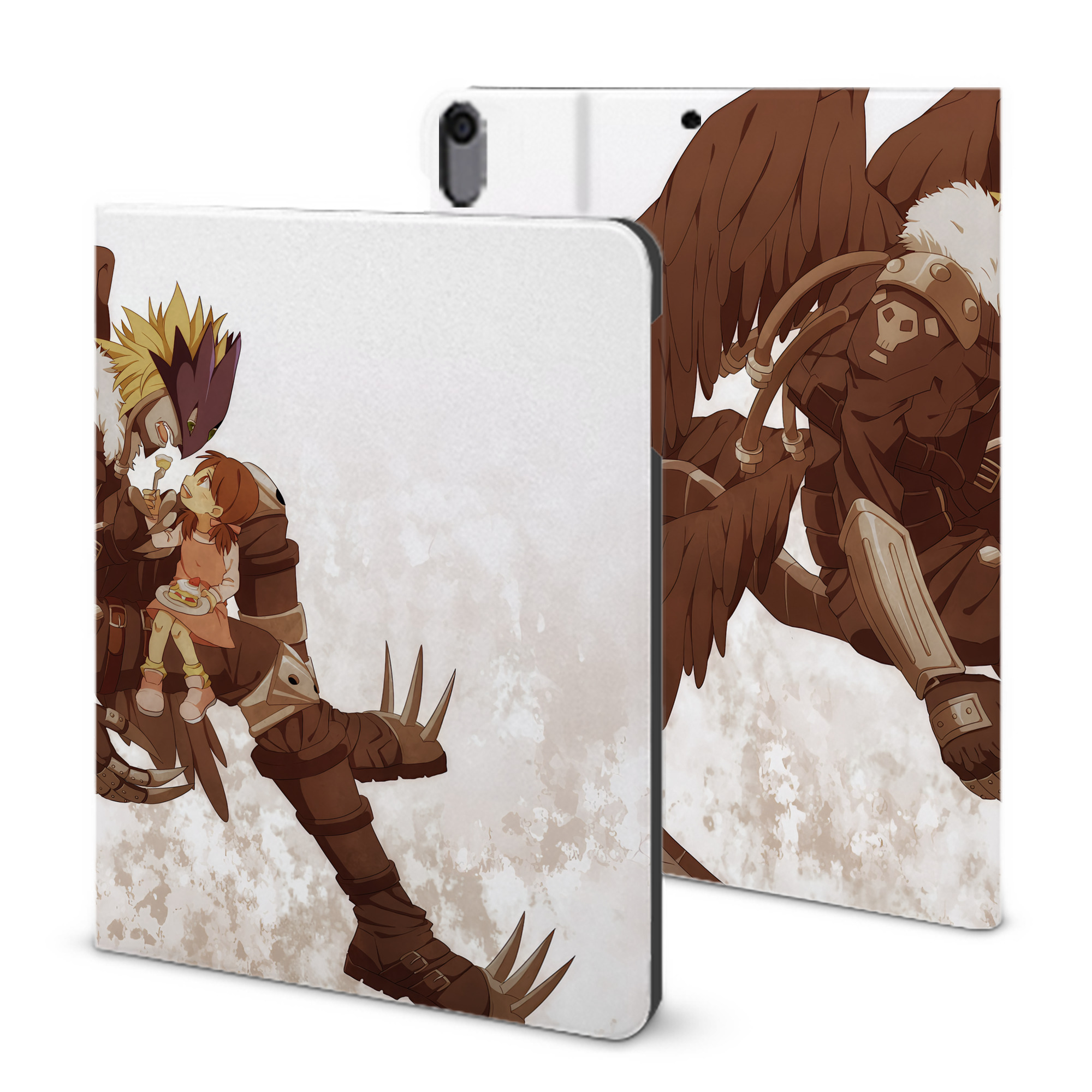 （画像用） Digimon デジタルモンスター/デジモン IPad ケース ブック型 PUレザー TPU 耐衝撃 軽量 薄型 ペン収納なし 全面保護 IPad 各モデル対応